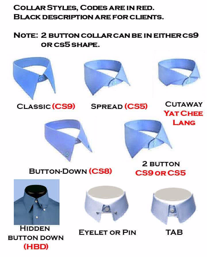 Various Collar Styles